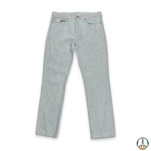 Levi's 511 Jean Mens 34x32 White Slim Fit Mid Rise Stretch American Denim Pants - Picture 1 of 10