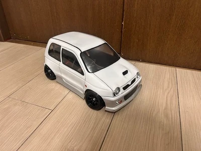 Tamiya Spice Alto Works RC Body Only Pearl White Silver 210mm Wheelbase - Image 1 of 4