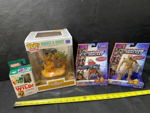 GROOT ROCKET action figure lot Funko 1089 w/ Hasbro figures and game - Picture 1 of 20
