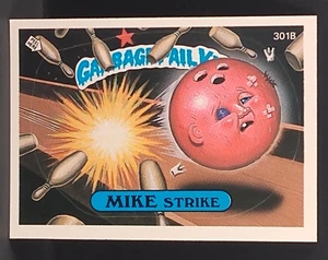 1987 Topps Garbage Pail Kids 8ª serie 8 tarjetas 301b Mike Strike - Imagen 1 de 2