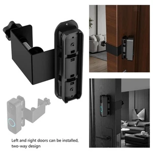 Door Bell Rings Adjustable Accs Bracket Protect Cover No Need Drill Door Mount - Picture 1 of 7