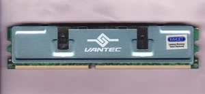 1GB PC-3200 RAMJET DDR-400 BLUE HEATSPREADER PC3200 DDR1 DESKTOP MEMORY STICK - Picture 1 of 4