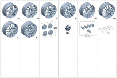 Оригинальный болт противоугонного колеса Mercedes-Benz 001-990-16-07 - Изображение 1 из 2