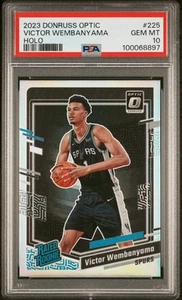 PSA 10 2023 Panini Donruss Optic Victor Wembanyama Holo Silver Prizm RC #225 - Picture 1 of 2