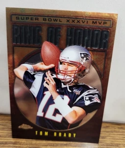 2002 TOM BRADY New England Patriots RING OF HONOR Topps Chrome Football - Bild 1 von 2