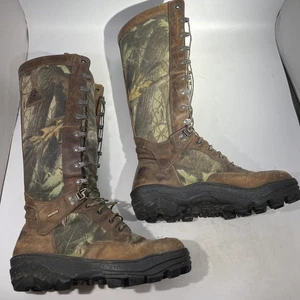 Rocky Hunting Camouflage Snake Boots 7558 Big Tom GORE-TEX  Size 8M 15” Tall - Picture 1 of 13