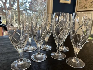 Mikasa Olympus Set Of 7 Crystal Iced Tea Glasses 8 3/8” - Picture 1 of 6