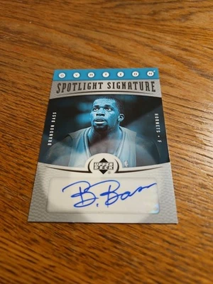 2006 UD OVATION SPOTLIGHT ASSINATURA DE BRANDON BASS - CARTÃO HORNETS # SS-BB - Imagem 1 de 2