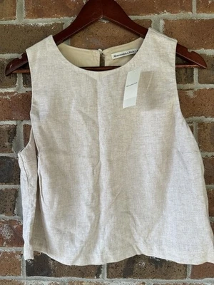 Camisa sin mangas de lino M Abercrombie & Fitch nueva con etiquetas Foto 1 de 4