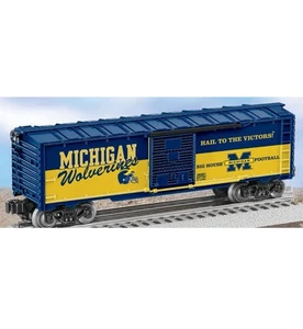 LIONEL UNIVERSITY OF MICHIGAN WOLVERINES BOXCAR 6-39291! O GAUGE COLLEGE BOX CAR - Picture 1 of 2