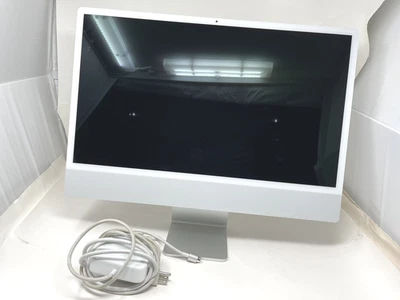 Apple iMac 24in Retina 4.5K M1 8-Core 256GB SSD 8GB RAM 8-Core 2021 Silver Used - Image 1 of 4