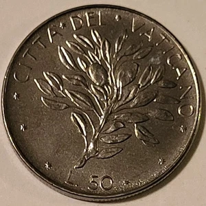 Moneda de 50 liras Vaticano Pablo VI 1973 - Imagen 1 de 2