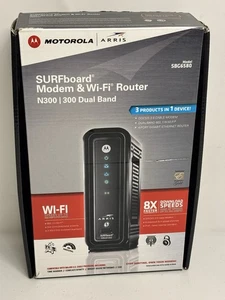 ARRIS SURFboard SBG6580 DOCSIS 3.0 Cable Modem/ Wi-Fi N300 - Picture 1 of 12