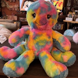 BAB Neon Colors The Dyed 18” Octopus Plush - Picture 1 of 5