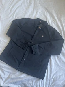 Mens Dickies Black Oakport Coach Jacket - New with Tags - Mens UK Large - Picture 1 of 8