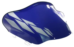 Yamaha SRX 700, 2000-2002, 13" Flared Blue w/ White Graphics Windshield SRX700 - Picture 1 of 1