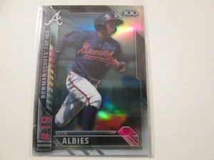 2016 Bowman Scouts Top 100 Ozzie Albies Atlanta Braves - Picture 1 of 1