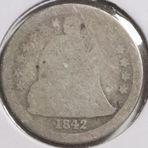 Groschen sitzender Freiheit von 1842, Silber 546. - Bild 1 von 2