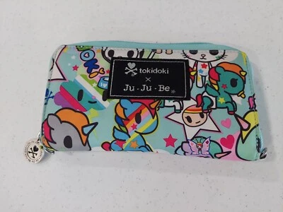 Ju Ju Be JuJuBe x Tokidoki Be Spendy 拉链钱包 Unikiki 罕见 粉彩 蓝色 — 第 1/4 张图片
