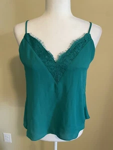 Camisole femme Socialite en dentelle sarcelle, bretelles réglables, taille S neuve avec étiquette - Photo 1/7
