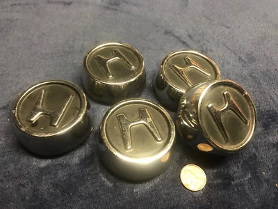 Five 1991 1992 1993 1994 1995 1996 Honda Civic center caps hubcaps (dust caps) - Image 1 of 4