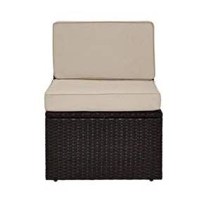 Crosley Outdoor Sectionals 25.5"X27" Palm Harbor Wicker Armless Middle Chair - Picture 1 of 8