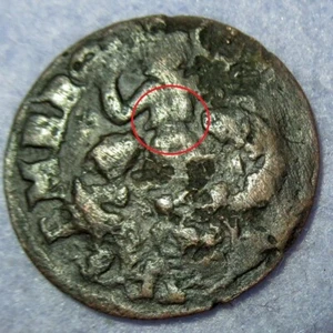 Virgin Holland! Naked Tits left right! 1689 Colonial New York Penny Zeeland COA - Picture 1 of 5