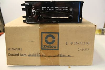 Conjunto de control de temperatura GM 16013781 1982-83 NUEVO OEM (756 Foto 1 de 4