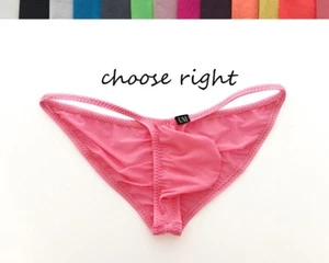 Men's Sexy Ultrathin Underwear Panties Mini Briefs Bikini Underpants Ice silk 29 - Picture 1 of 23