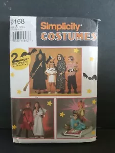Simplicity Kids Costume Pattern 9168 Child's Sizes S M L Cut pirate devil angel - Picture 1 of 3