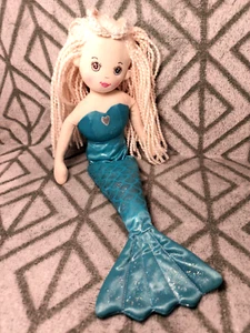 TOTALMENTE Shimmer Cove Mermaid Shelly Peluche Muñeca Azul Aqua Vestido Brillante 18" - Imagen 1 de 11