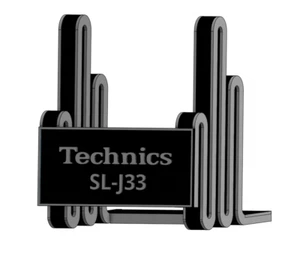 Soporte de exhibición de discos tocadiscos Technics SL-J33 - Soporte gris y negro mejorado - Imagen 1 de 6
