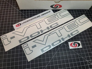 I-VTEC DOHC Decals (2pk) I Vtec Engine Racing Stickers for Honda Civic Acura RSX - Picture 1 of 21
