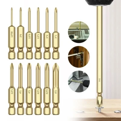 Perfect for DIY 50mm Screwdriver Bit Set with PH Tips and Hexagonal Shank - Image 1 of 4