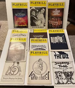 Playbills Back Issues Nueva York Espectáculos Diciembre 1971-Enero 2003 Con Stubs Tú eliges Uno - Imagen 1 de 2