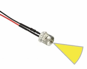 LED 5 mm AMARILLO PLANO TOP 6-12 voltios modelismo avión coche coche barco iluminación - Imagen 1 de 1