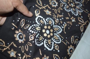 P_910 Cotton Fabric Indian Hand Block Print Pure Running Fabric Cotton 3 Yard - Picture 1 of 5