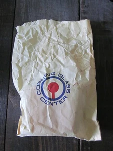 VTG Corning Glass Center Store Paper Sack Bag - Picture 1 of 2