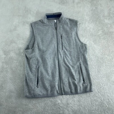 Colete Southern Tide masculino XL cinza com zíper completo 100% poliéster 5299 - Imagem 1 de 4