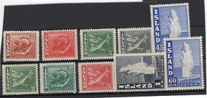 ICELAND, YV # 189/198, COMPLETE SET, MNH - MH, VF - Imagen 1 de 1