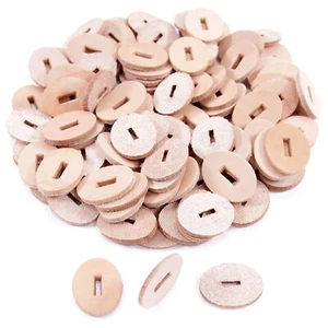 Cowhide Leather Handle Washers - Oval Shape - 1.30 x 1.00 x .125 - Natural - ... - Picture 1 of 8