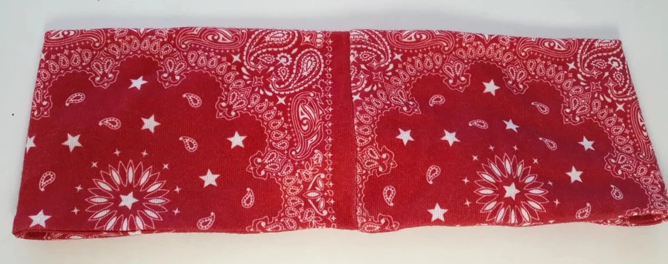 Diadema Vaquera Western Paisley Motociclista Rojo Hippie Rodeo Zoe Liv Foto 1 de 4