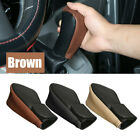 PU Leather Car Non-Slip Gear Hand Shift Knob Cover Handbrake Protector Universal