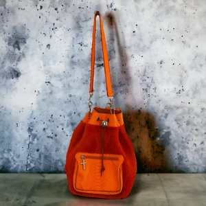 Borsa GHIBLI Made In Italy arancione rettile - Foto 1 di 11