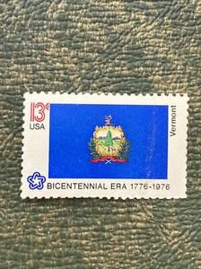 US 1976 State Flags Vermont 13c single (1 stamp) MNH 1658 - Picture 1 of 2