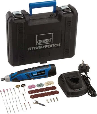 Draper Storm Force 10.8V Cordless Rechargeable Rotary Multi Tool Kit 07849 - Image 1 of 4