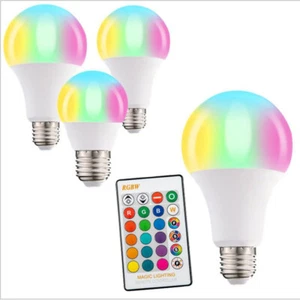 16 Colour Light Bulb RGB LED Bayonet Controlled Screw Lamp Light B22 E27 - Picture 1 of 14