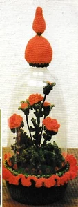 Rose in a Bottle - Glanz Glanz oder Babygarn - NUR Häkelanleitung - Bild 1 von 3