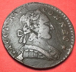 1788 Connecticut Copper Cent, Mailed Bust - Right, Miller 2-D. (VF-XF) - Picture 1 of 12