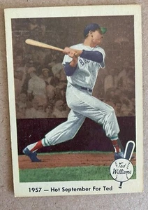 Fleer Ted Williams 1959 #59 Hot September para 1957 Boston Red Sox en muy buen estado-excelente - Imagen 1 de 1